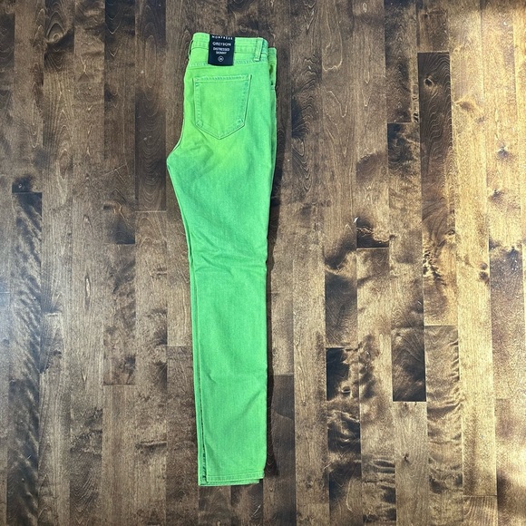 BRAND NEW with tags! Monfrere Greyson Neon Distressed Jeans In Neon Green. - Picture 5 of 7